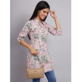 Tissu - Pink Rayon Womens Shirt Style Kurti ( Pack of 1 ) - None