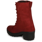 Saheb - Red Women's Mid Calf Length Boots - None