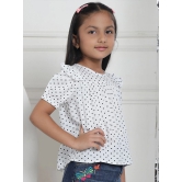 MINI & MING Girls Polka Dot Printed Puff Sleeves Regular Top