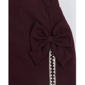 Addyvero - Maroon Cotton Blend Girls Straight Skirt ( Pack of 1 ) - None