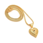 Jewar Mandi Pendant Meena Work Locket Chain Gold Plated Rich Look Long Size Latest Designer Daily Use Jewelry for Women, Girls, Unisex - Golden