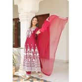 AMIRA'S INDIAN ETHNICWEAR - Red Rayon Women's Stitched Salwar Suit ( ) - M