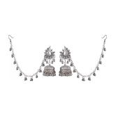 Samridhi DC Silver Jhumki Earrings ( Pack of 1 ) - Silver