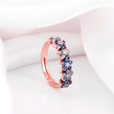 Rose Gold Glinting Crown Ring