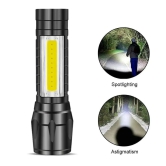 Uttamrobotics Electric Pocket Torch Plastic Rechargeable Flashlight with Hanging Rope