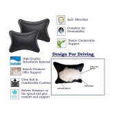 Auto Hub Neck Cushions Set of 2 Black