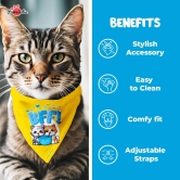 PawsIndia Cat Bandana - Wonder Cat-X-Small