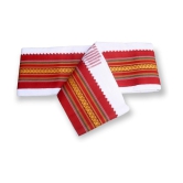 Abhikram - Cotton Bath Towel ( Pack of 1 ) - Red - Red