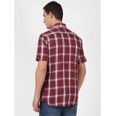 UrbanMark 100% Cotton Regular Fit Checks Half Sleeves Mens Casual Shirt - Maroon ( Pack of 1 ) - None