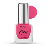 Renee Neons Nail Paint - Pink Flare, Quick Drying, Glossy Finish, Long Lasting