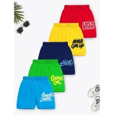 Trampoline - Multi Cotton Blend Boys Shorts ( Pack of 5 ) - None