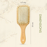 Allure Personalised wooden paddle hair brush with letter L