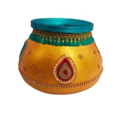 Designer Wedding Kalash |  Lota for Wedding | Haldi Kumkum Pot | Pooja Thali Decoration (Single Piece)