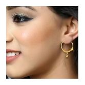 VIVASTRI Golden Bali Earrings ( Pack of 1 ) - Golden