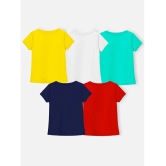 Trampoline Multi Cotton Girls T-Shirt ( Pack of 5 ) - None