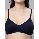 IN CARE LINGERIE Navy Blue Cotton Lightly Padded Womens Everyday Bra ( Pack of 1 ) - None