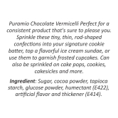 Puramio Chocolate Vermicelli, 125 gm