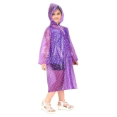 Goodluck Girls Dotted Pattern Raincoat Full Sleeve - 9 Years