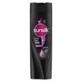 Sunsilk Stunning Black Shine Shampoo - With Amla + Oil, Pearl Protein & Vitamin E, For Long Lasting Shine, 360 Ml