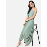 ALL WAYS YOU Women Top Georgette fabric  Light Green XS