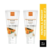 Vlcc Papaya & Apricot Face Scrub , 80G(Pack Of 2)