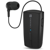 Portronics Harmonics Klip 4:Retractable Bluetooth Earphone ,Black (POR 1102) - Black