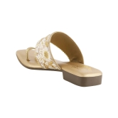 Shoetopia Gold Womens Flats - None