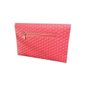 Apnav Pink Designer Clutch With Sling