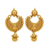 YouBella Golden Alloy Hanging Earrings