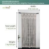 MACRAME ROPE CURTAIN-Ivory / 1