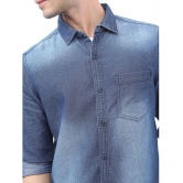 Ketch Denim Regular Fit Solids Rollup Sleeves Mens Casual Shirt - Blue ( Pack of 1 ) - None