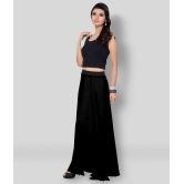 Sttoffa - Black Georgette Womens A-Line Skirt ( Pack of 1 ) - 38