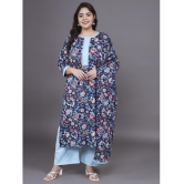 Tissu Cotton Printed Kurti With Palazzo Womens Stitched Salwar Suit - Multicolor ( Pack of 1 ) - None