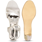 Saheb - Silver Women''s Sandal Heels - None