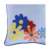 HUGS N RUGS Set of 1 Cotton Floral Square Cushion Cover (40X40)cm - Multi - Multi