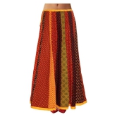 Sttoffa - Multicolor Cotton Womens A-Line Skirt ( Pack of 1 ) - 44