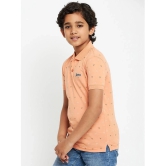 UNIBERRY - Peach Cotton Blend Boys Polo T-Shirt ( Pack of 1 ) - None