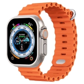 Life Like Ultra BT Calling Touch Screen Orange Smart Watch