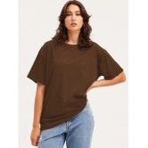 clafoutis Brown Cotton Womens T-Shirt ( Pack of 1 ) - None