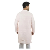 DESHBANDHU DBK Peach 100 Percent Cotton Kurta Single - None