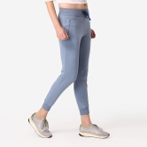 Women's Jogger/Track Pants with Drawstring- Blue Ashley Blue L