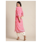 KSUT Pink Viscose Straight Kurti - Single - M