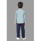 DKGF Fashion - Green Cotton Blend Boys Shirt & Pants ( Pack of 1 ) - None