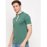 Lycos Cotton Blend Regular Fit Solid Half Sleeves Mens T-Shirt - Green ( Pack of 1 ) - None