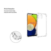 Case Vault Covers - Transparent Silicon Silicon Soft cases Compatible For Samsung Galaxy A03 ( Pack of 1 ) - Transparent