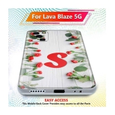 Fashionury Multicolor Printed Back Cover Silicon Compatible For Lava Blaze 5G ( Pack of 1 )