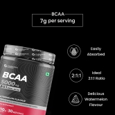 Carbamide Forte BCAA Powder - BCAA with 2:1:1 Ratio for Muscle Growth & Muscle Recovery - For Gym Goers - 210g-Orange