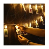 Party Propz 20 Photo Clip Fairy String Lights for Outdoor,Indoor, Anniversary, Birthday ,Diwali, Christmas Decoration,Valentine Gifts Girlfriend Or Boyfriend, Bedroom, Home Photos Light Deco