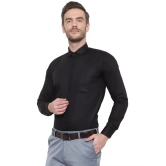 SREY - 100% Cotton Slim Fit Black Mens Formal Shirt ( Pack of 1 ) - None