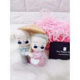 Cute Old Couple Umbrella Figure 12 cm